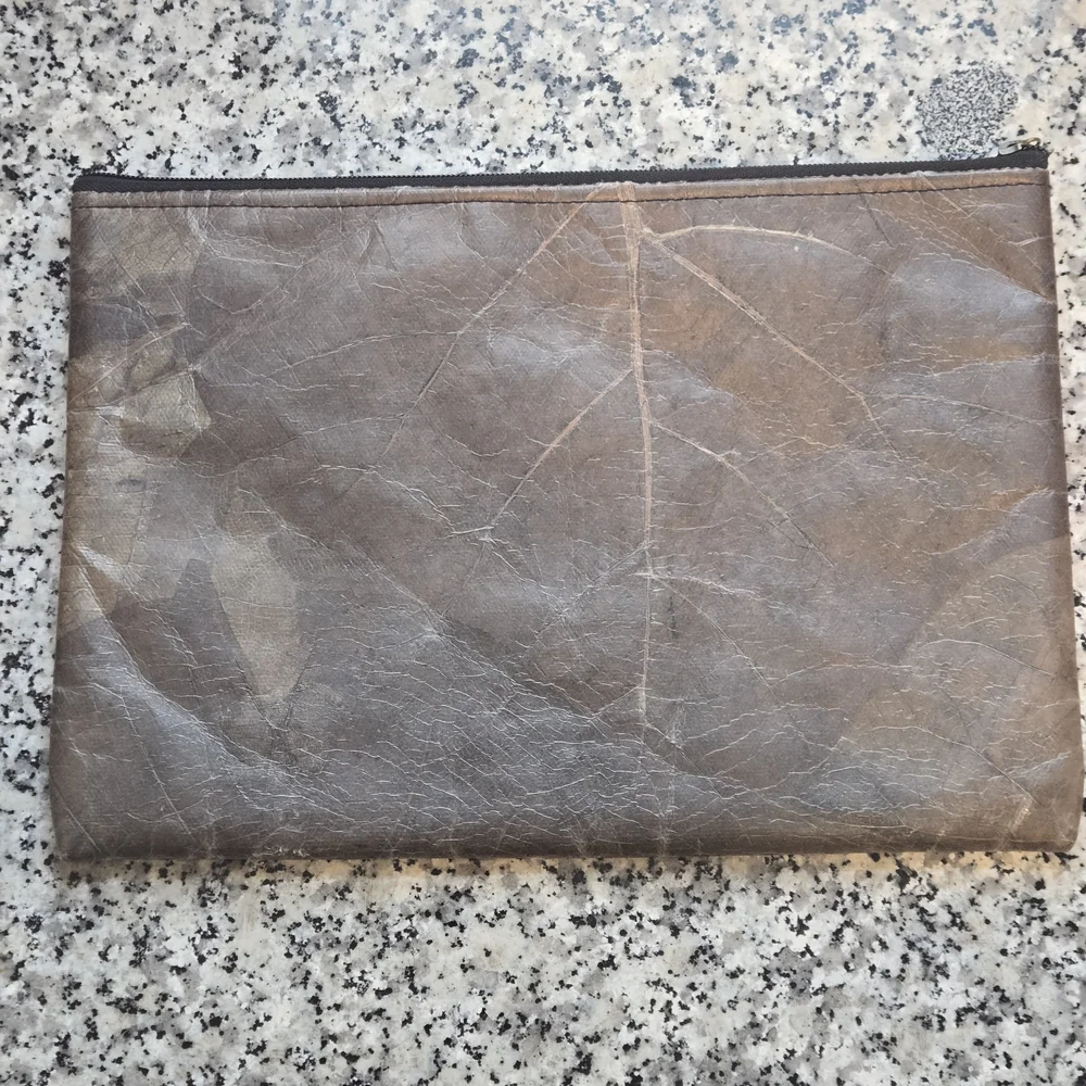 Sustainable Leaf Leather Tech Sleeve / Oversized Clutch